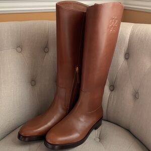 New Tory Burch Leather Riding Boots